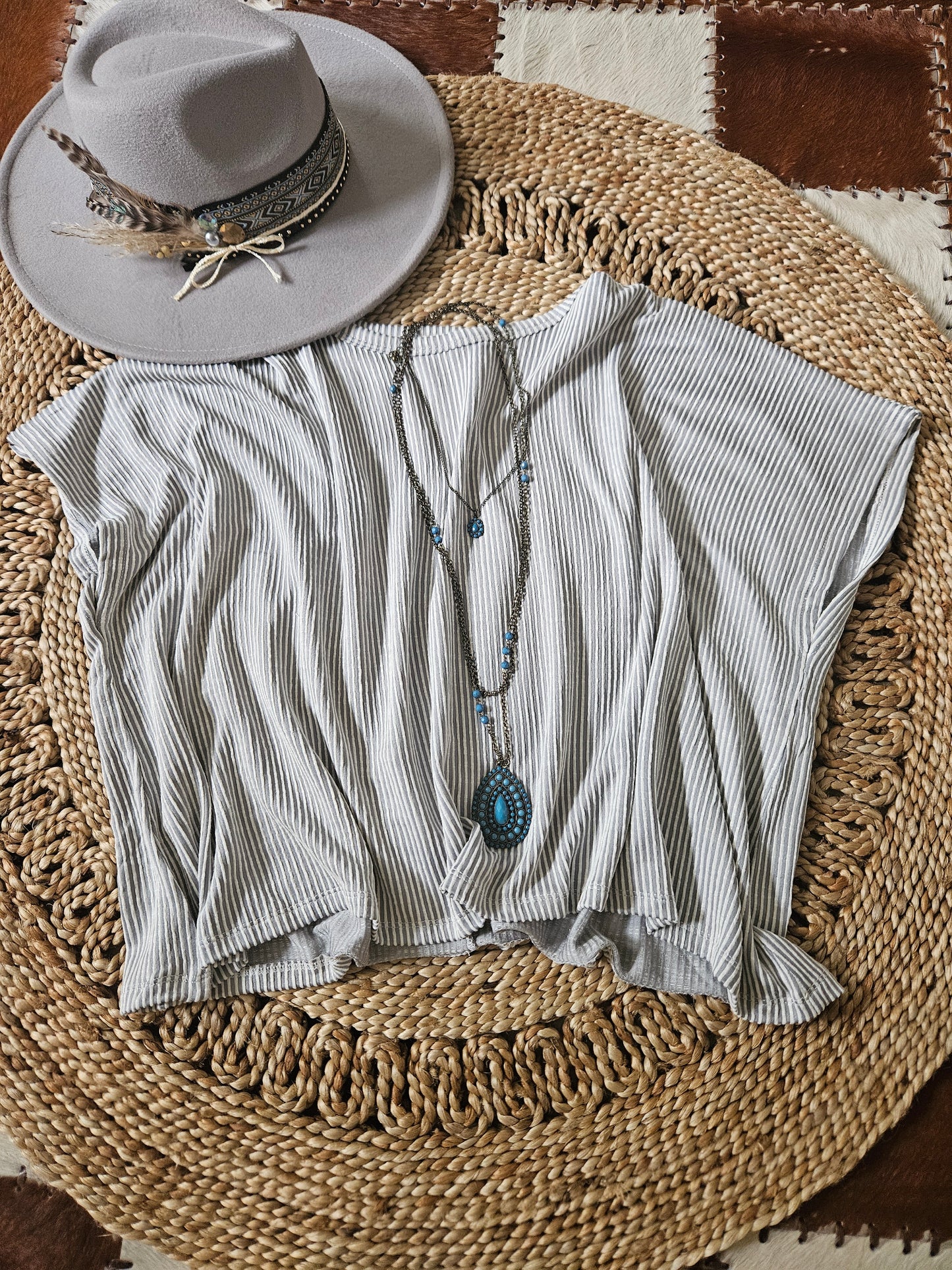 Ribbed Stripped Top