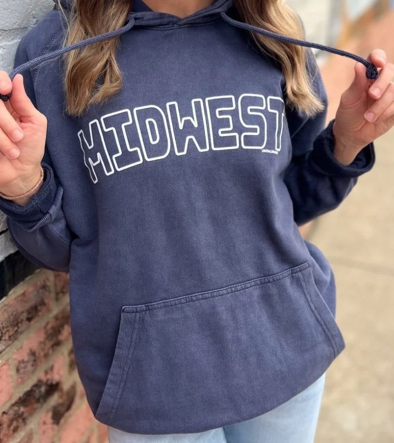 "Midwest" Vintage Raglan Hoodie