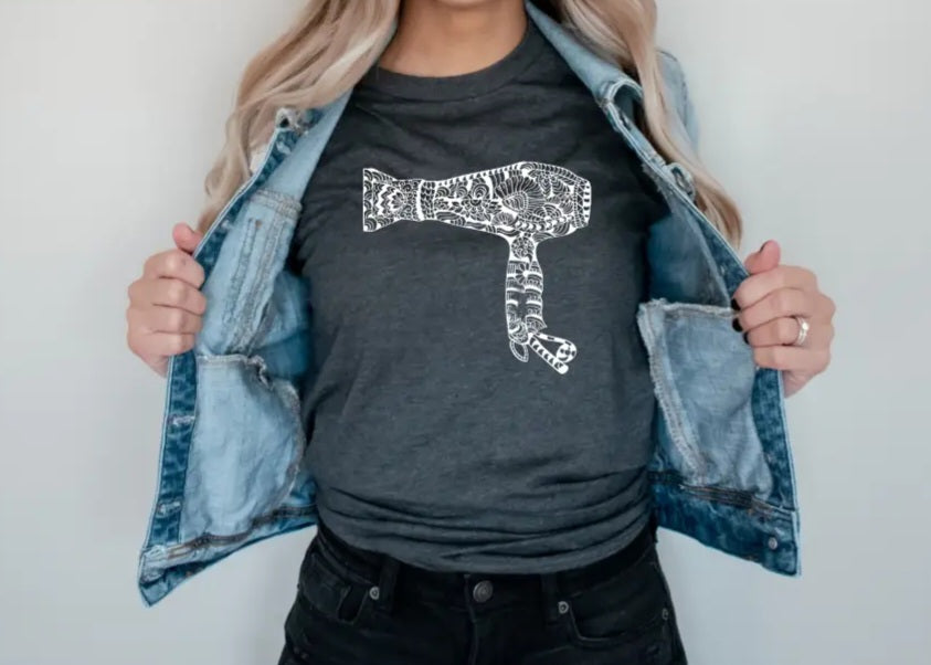 Boho Blowdryer Graphic Tee