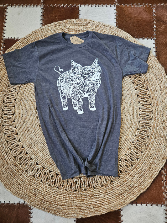 Boho Pig Graphic Tee