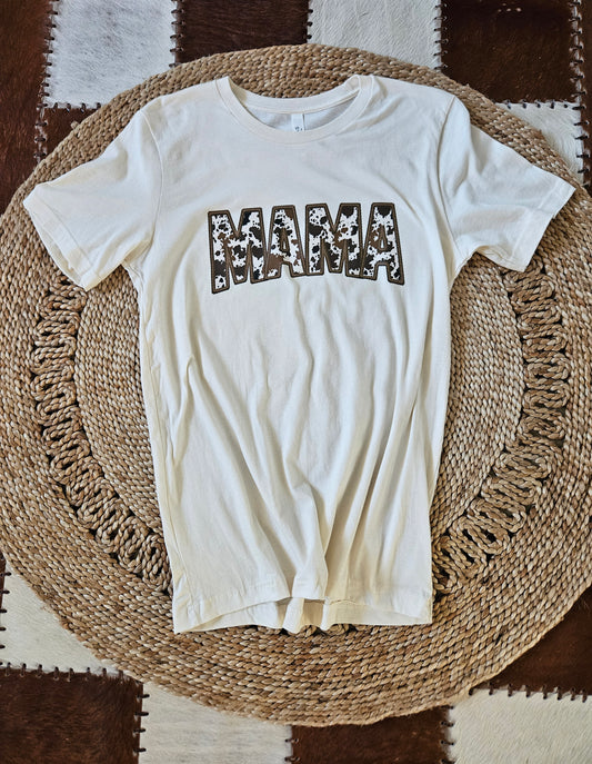 Mama Cow Print Graphic