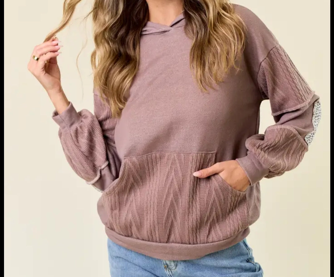 Cable Knit Sweatshirt