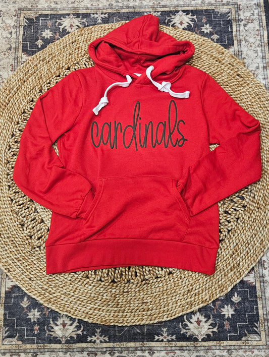 Red "Cardinals" Hoodie