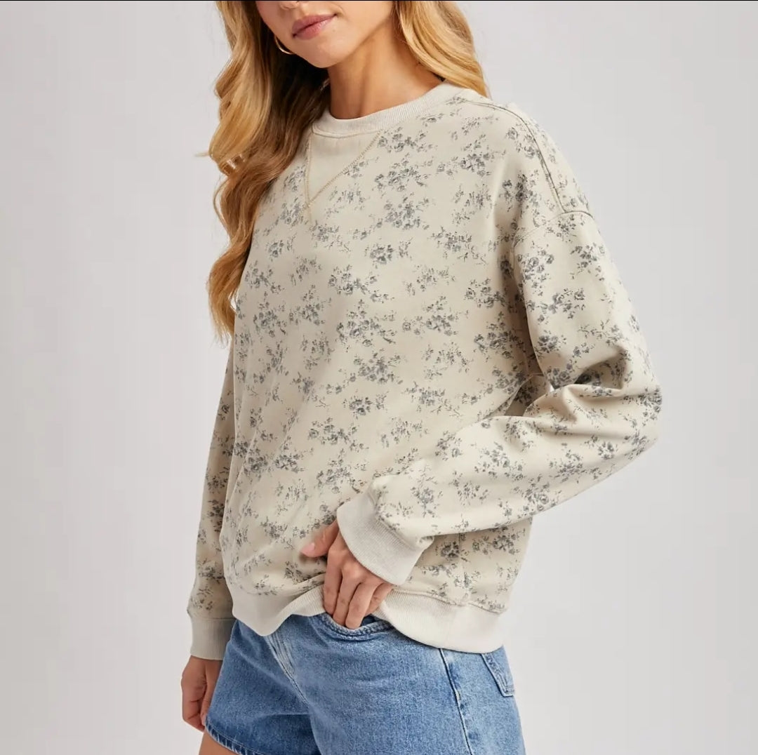 Floral Vintage Crewneck Sweatshirt