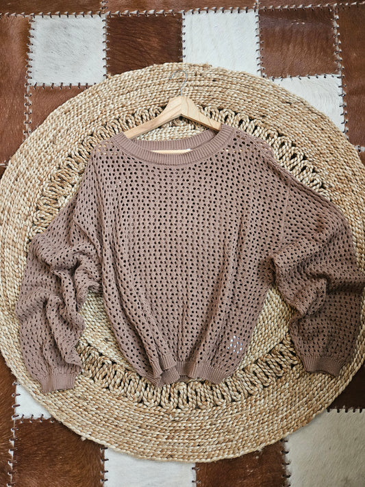 Crochet Knit Sweater