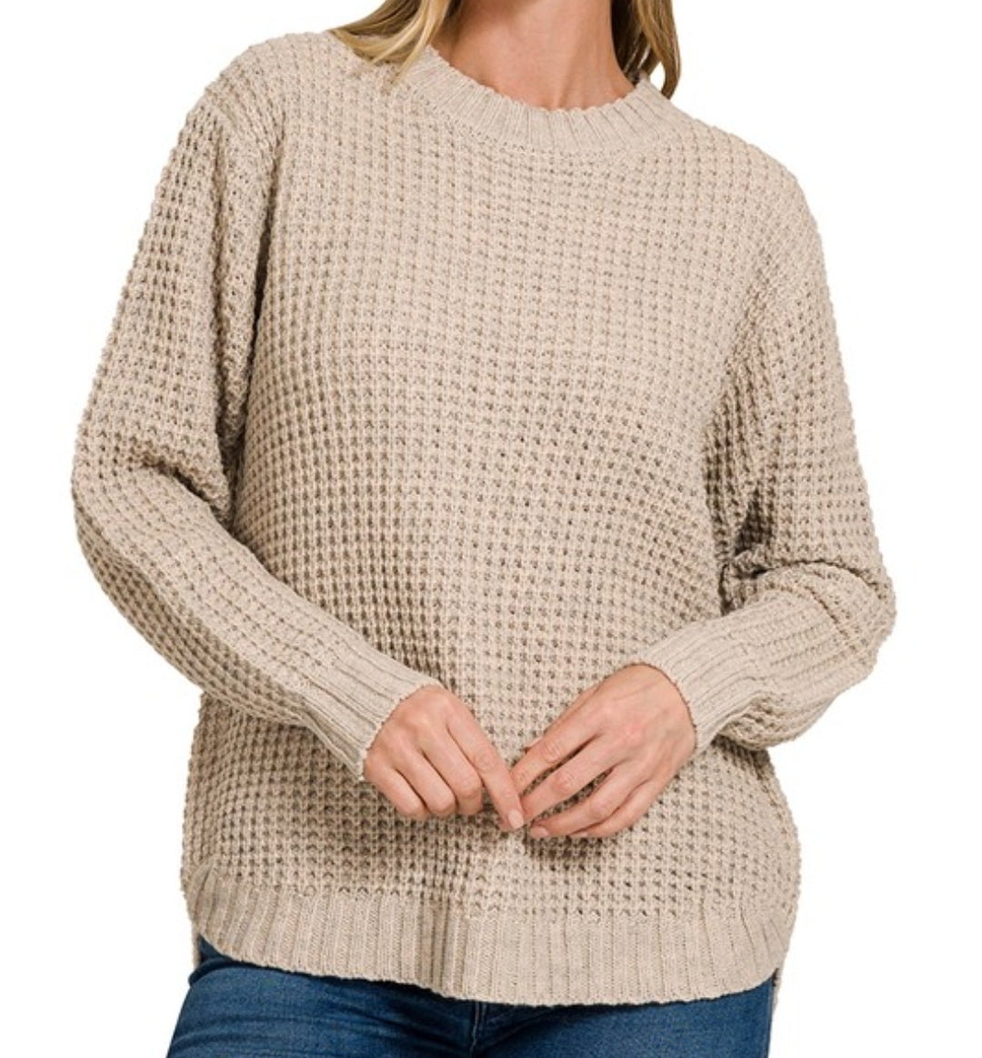 Waffle Sweater