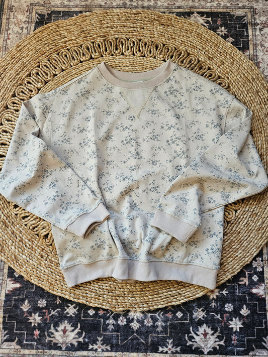 Floral Vintage Crewneck Sweatshirt